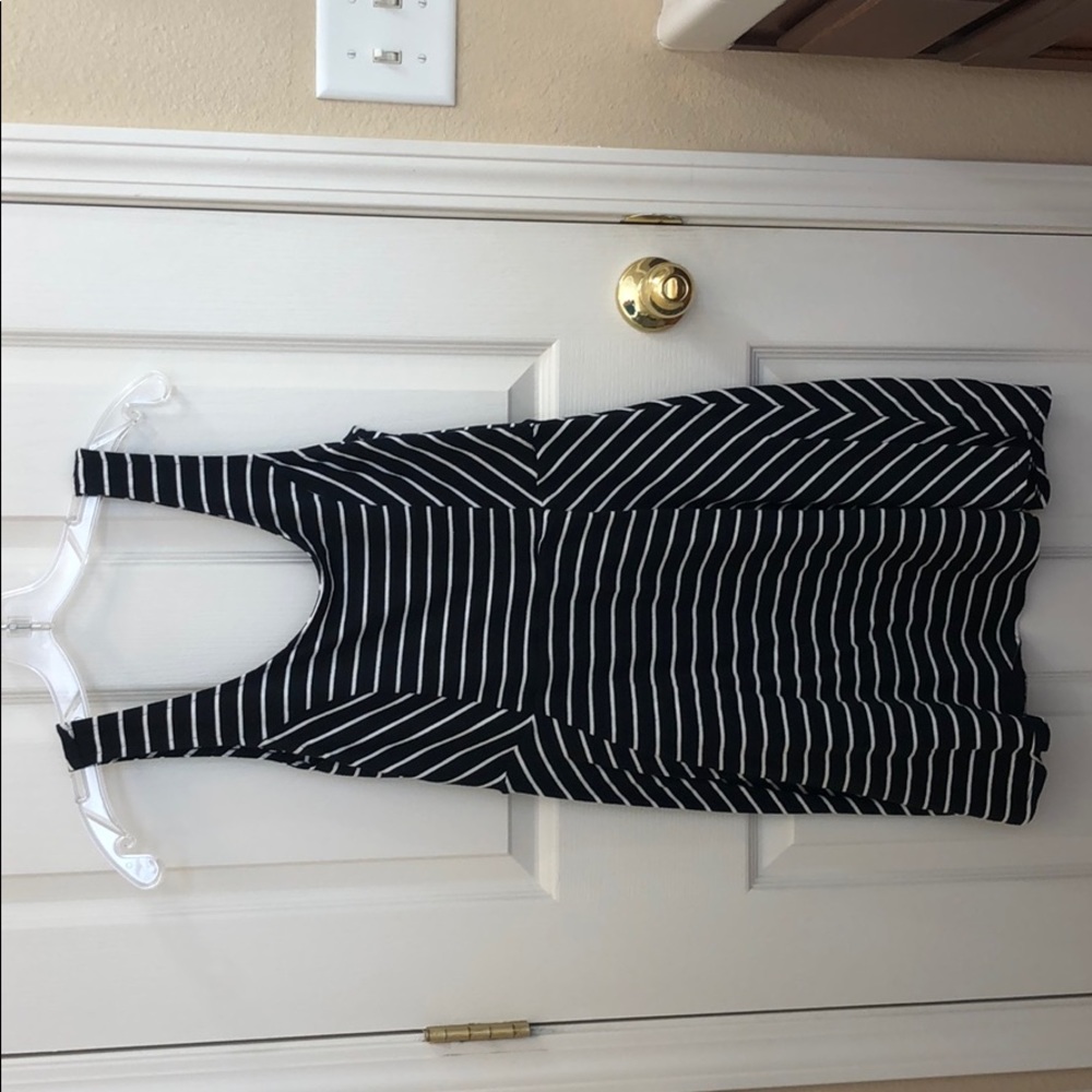 Sleeveless striped dress